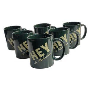 Set Of 6 HEY Si Robertson Coffee Mugs / Cups